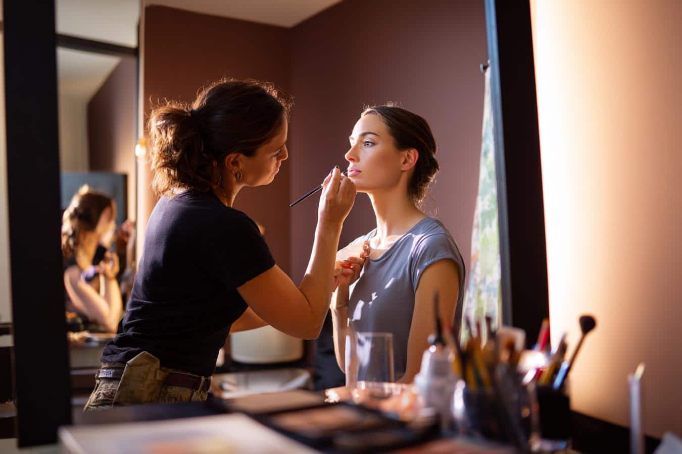 application rouge a levres petites levres